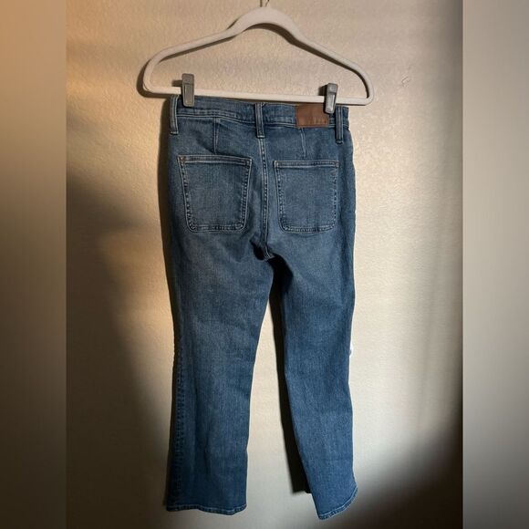 Madewell Kick Out Crop Jeans Size 24 in Saywell Wash Front Yoke - Picture 11 of 13